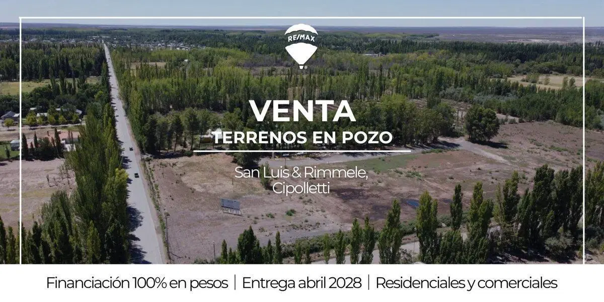 VENTA TERRENO INVERSIÓN CIPOLLETTI 2