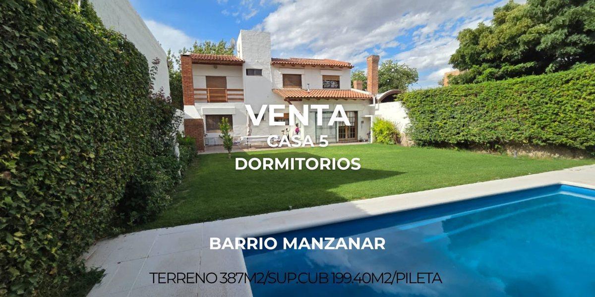VENTA CASA 5 DORMITORIOS CON PILETA  B°MANZANAR