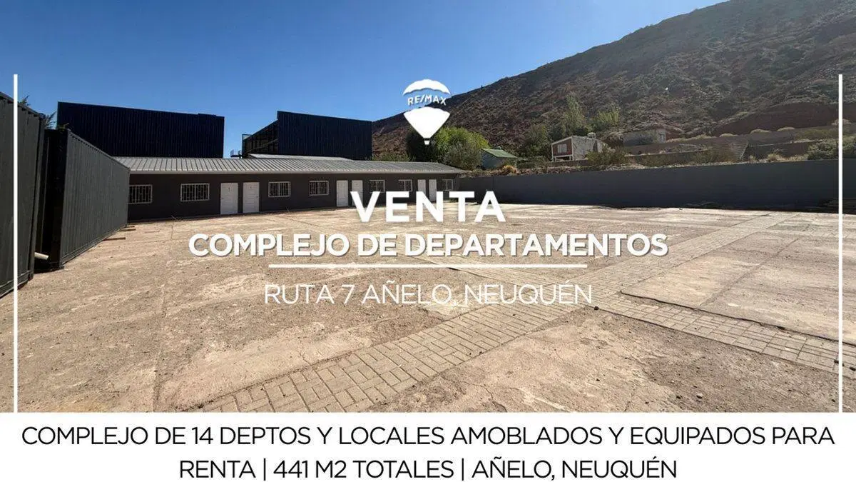 VENTA COMPLEJO DE DEPARTAMENTOS EN AÑELO 2