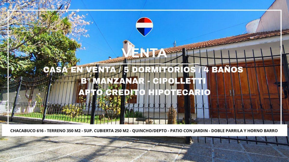 VENTA CASA CIPOLLETTI