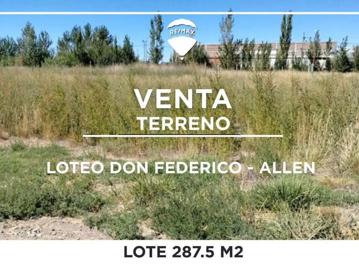 VENTA LOTES DON FEDERICO ALLEN 3