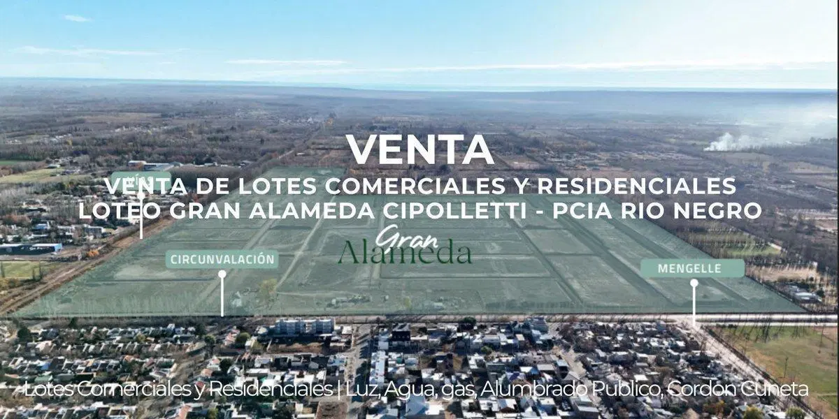 VENTA LOTE COMERCIAL B° GRAN ALAMEDA CIPOLLETTI 4