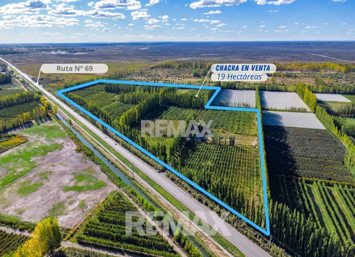 VENTA CHACRA 19 HECT FRENTE RUTA VILLA MANZANO