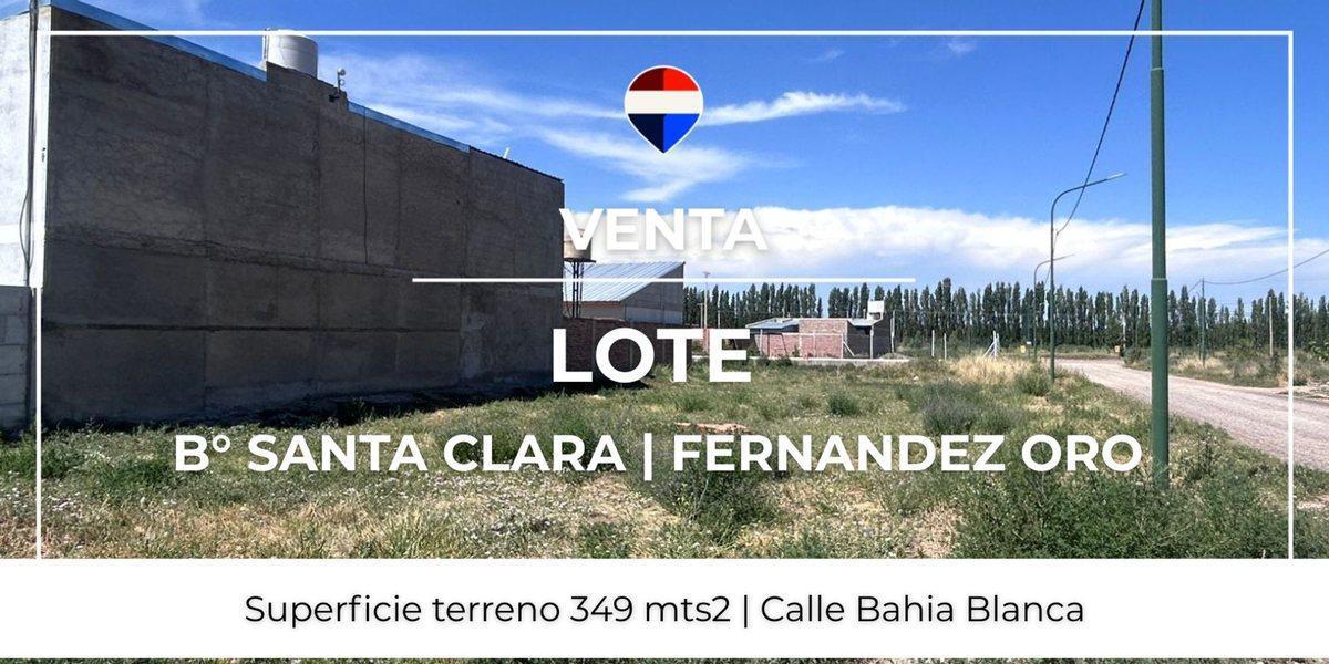 VENTA LOTE BARRIO SANTA CLARA - FDEZ ORO