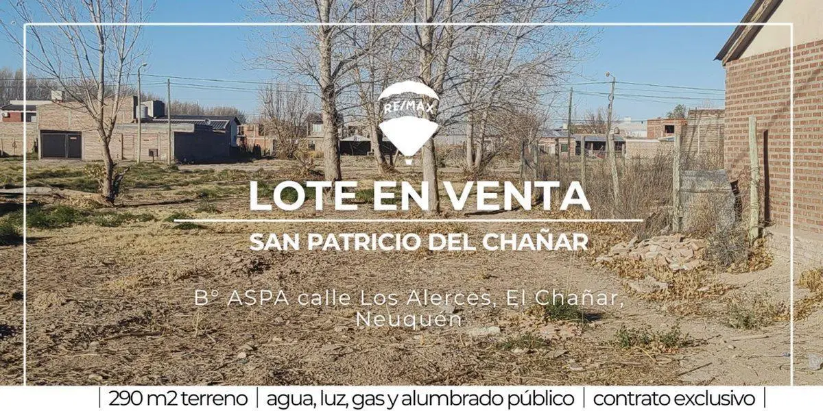 VENTA TERRENO LOTEO ASPA SAN PATRICIO DEL CHAÑAR 4