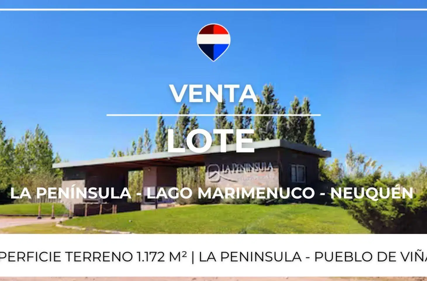 VENTA LOTE | LA PENINSULA | LAGO MARIMENUCO 1