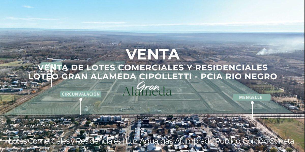 Foto de VENTA LOTE COMERCIAL B° GRAN ALAMEDA CIPOLLETTI, imagen 1