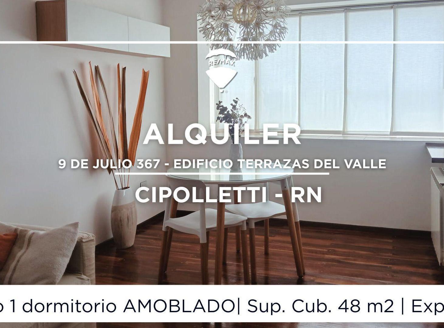 DPTO 1 DORMITORIO EN ALQUILER AMOBLADO CIPOLLETTI