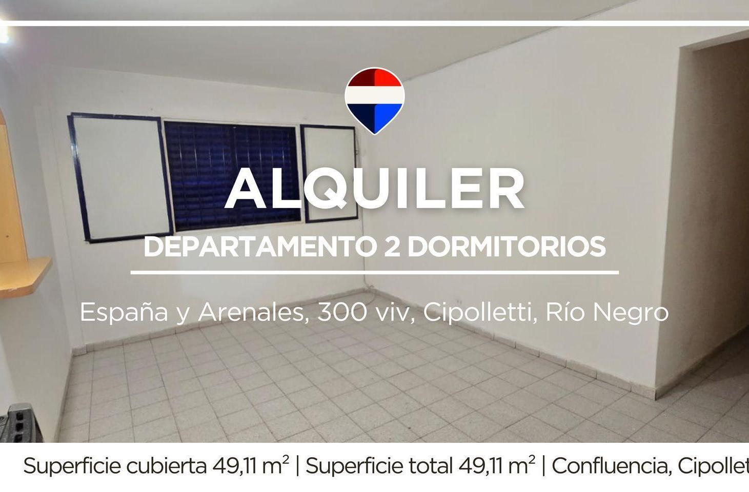 Foto de ALQUILER DEPARTAMENTO 2 HABITACIONES CIPOLLETTI, imagen 1
