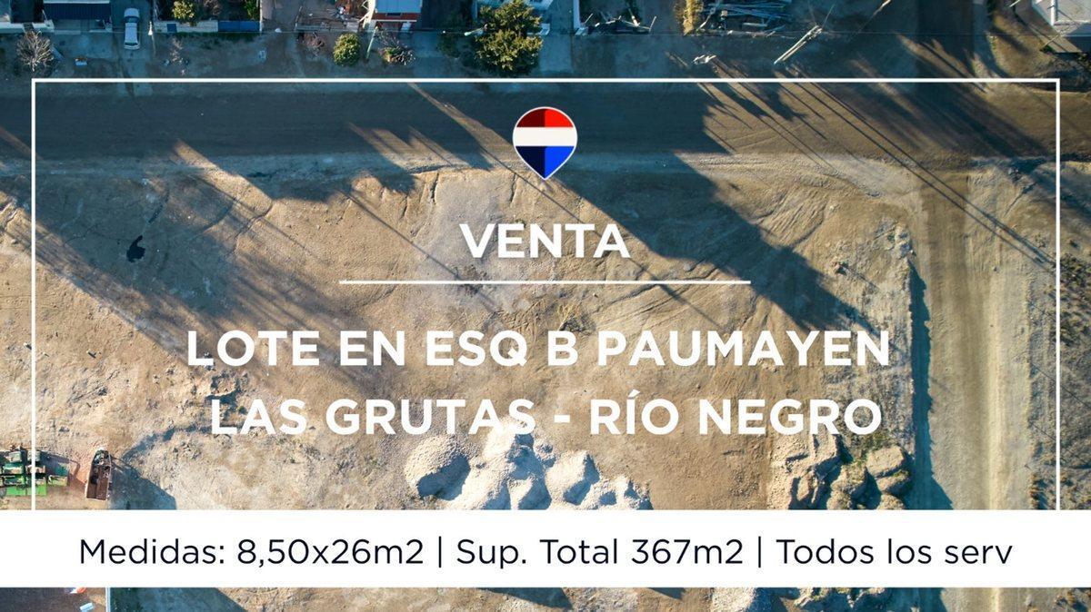 VENTA LOTE EN ESQUINA LAS GRUTAS