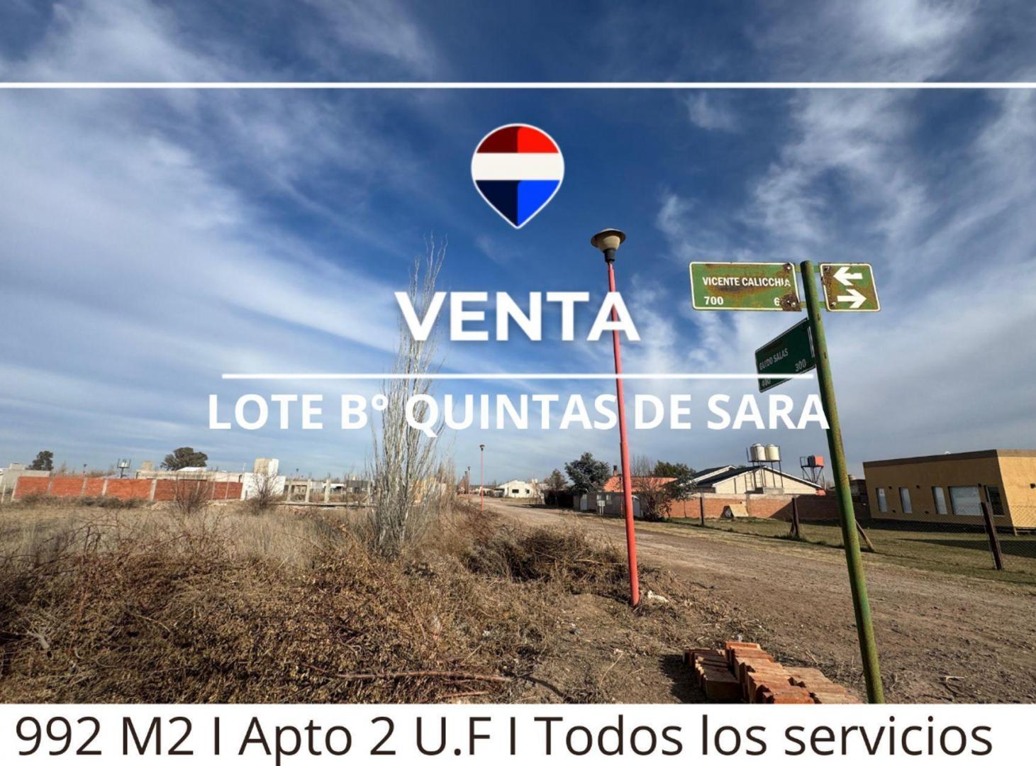 Foto de VENTA TERRENO B° QUINTAS DE SARA FERNANDEZ OR0, imagen 2