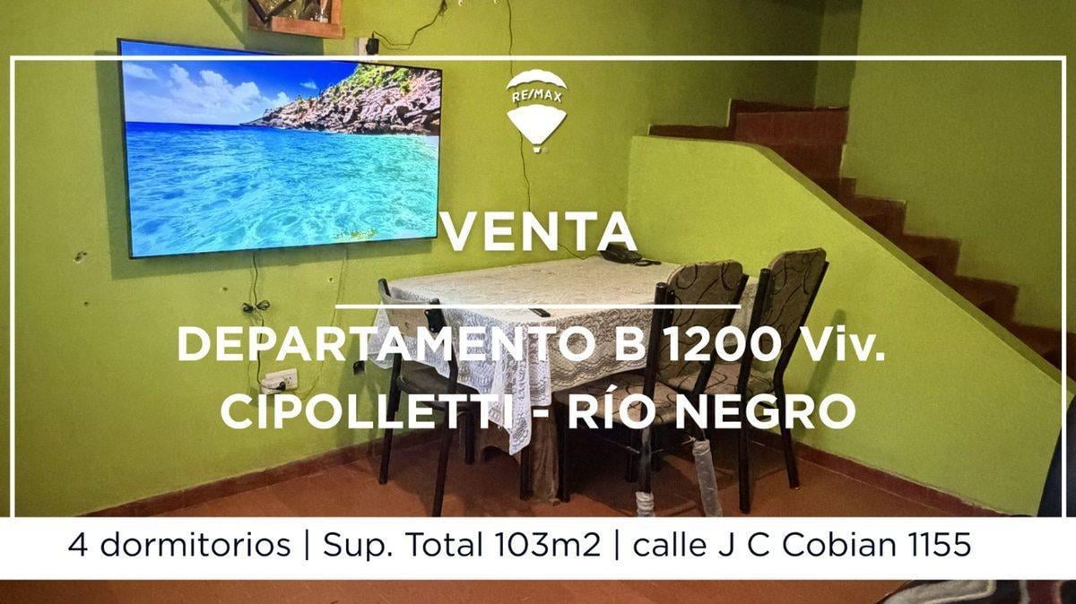 Foto de VENTA DPTO 4 DORMITORIOS APTO CREDITO CIPOLLETTI, imagen 2