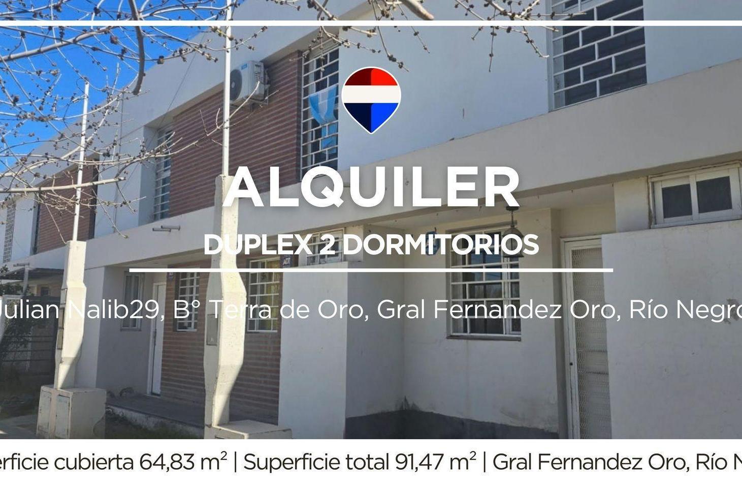 ALQUILER DUPLEX 2 DORMITORIOS TERRA DE ORO