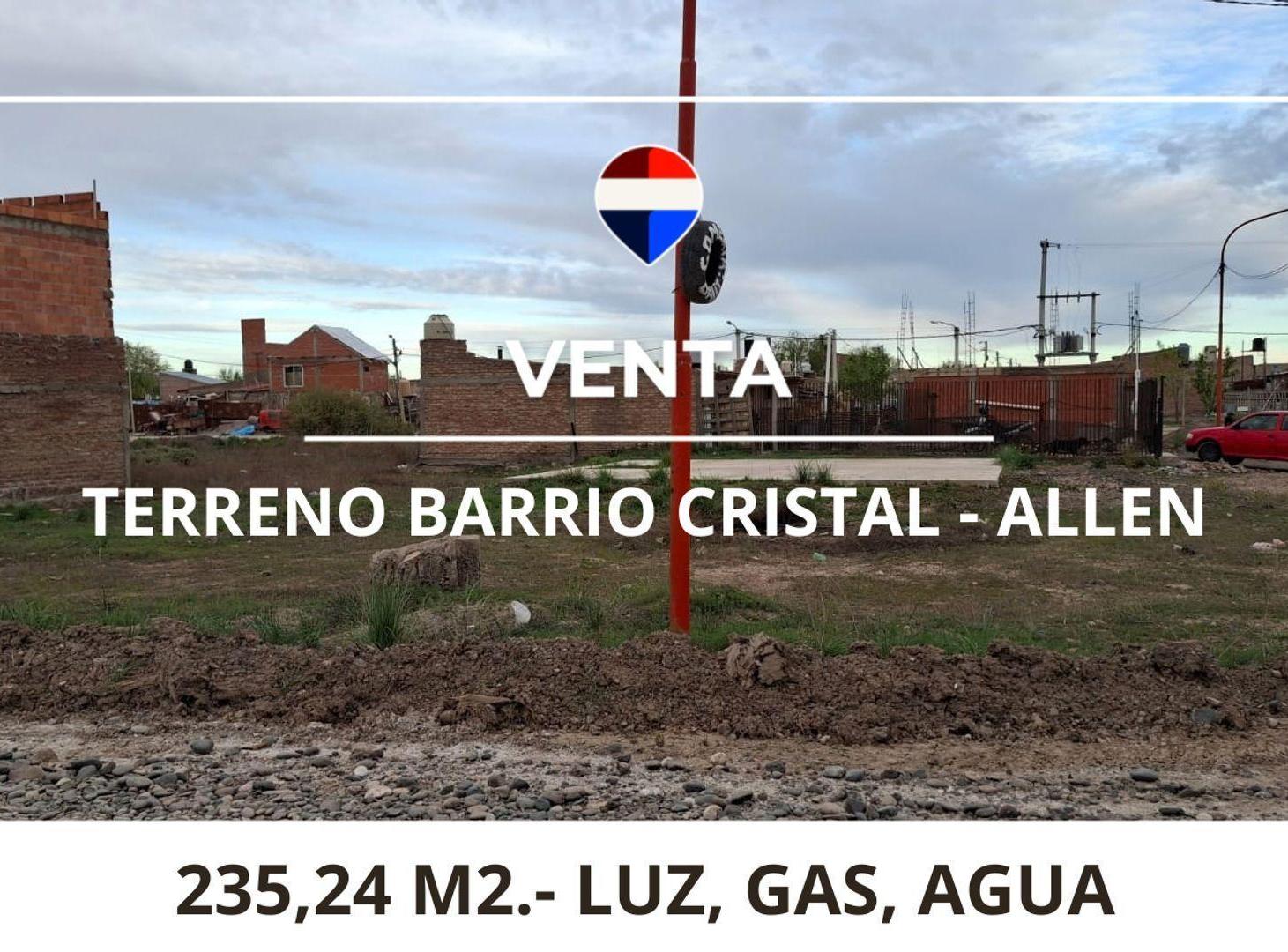 VENTA TERRENO ALLEN - BARRIO CRISTAL