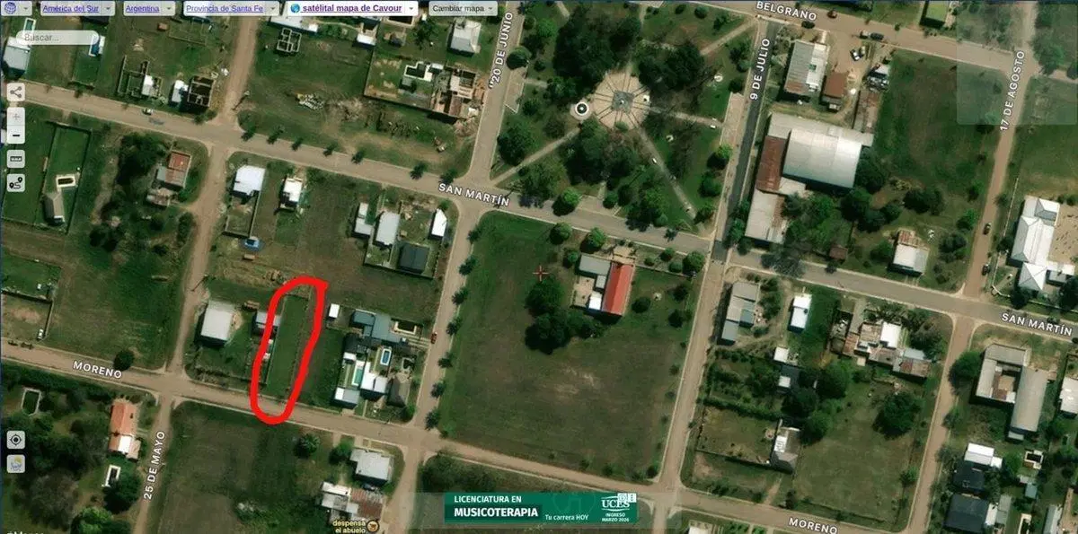 VENTA TERRENO EN LA LOCALIDAD DE CAVOUR 3
