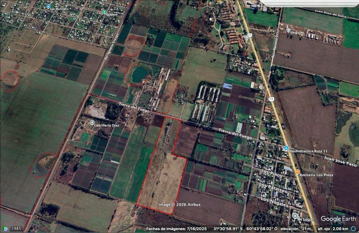 Venta terreno de 12 hectareas Recreo Sur 2