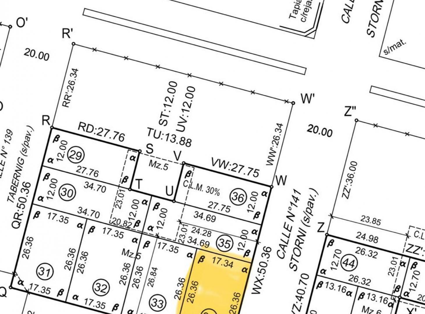 Foto de VENTA DE TERRENO SOBRE ESQUINA B.E (EN 36 CUOTAS), imagen 1