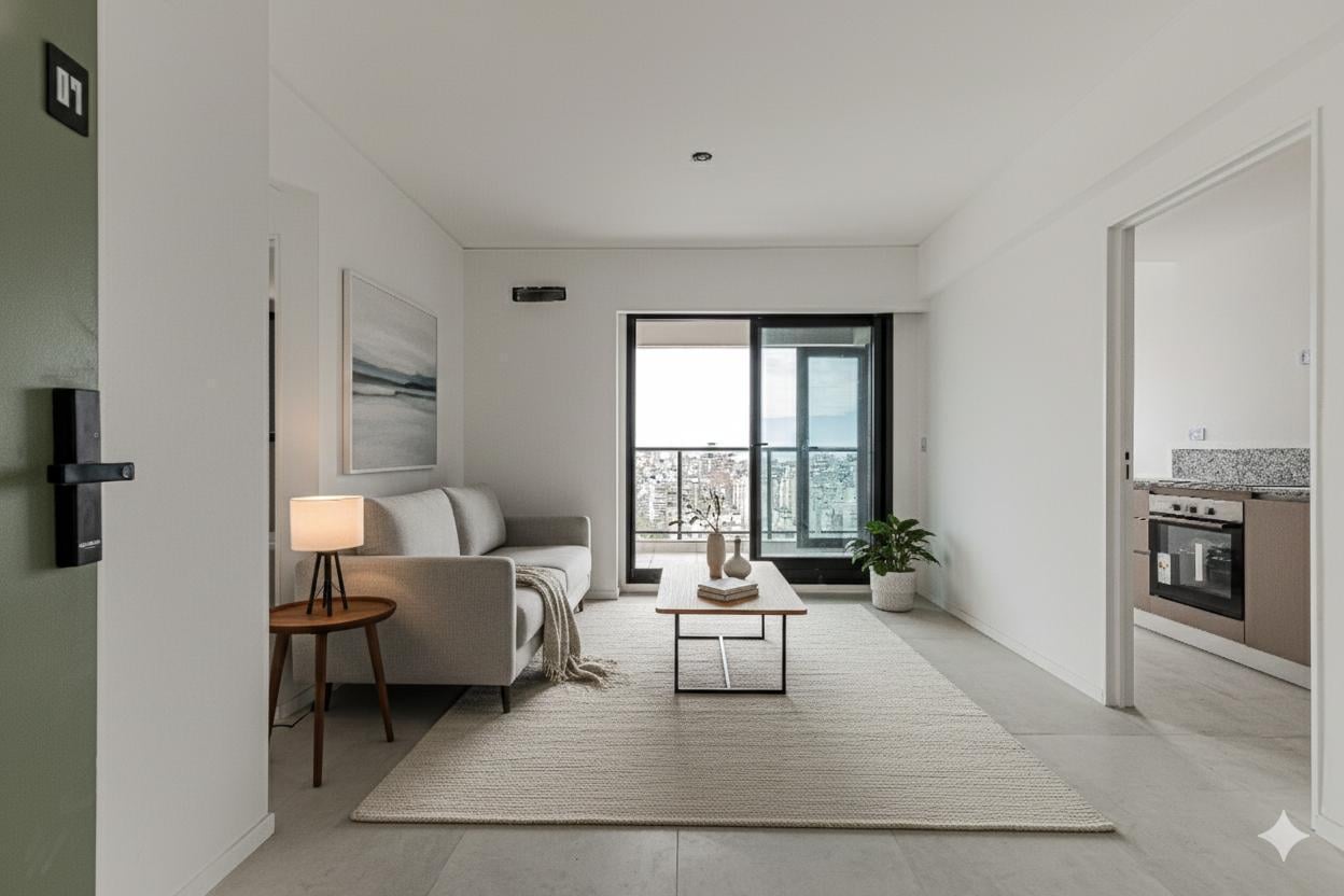Departamento 2 ambientes en HUMAN ABASTO TOWER Full Amenities