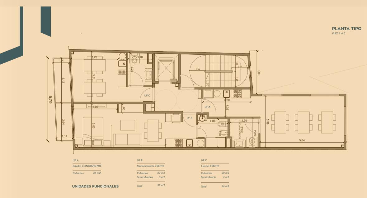 Foto de Departamento Monoambiente Venta Pozo Estrenar Amenities, imagen 4