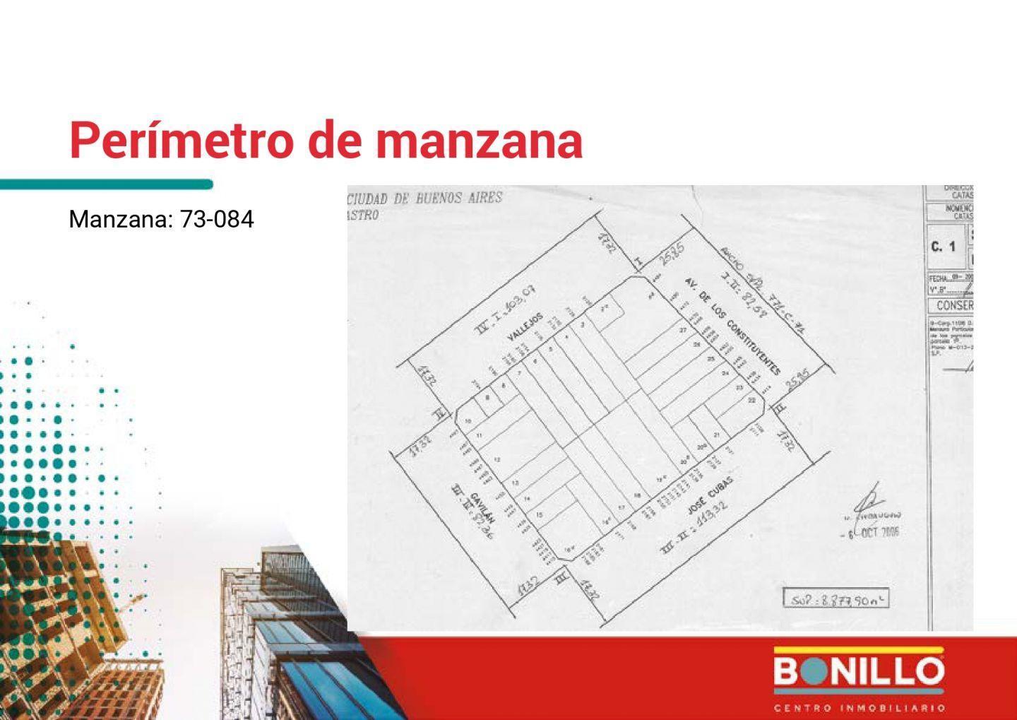 Venta de Lote 8.66 x 19.52 en Villa Pueyrredón