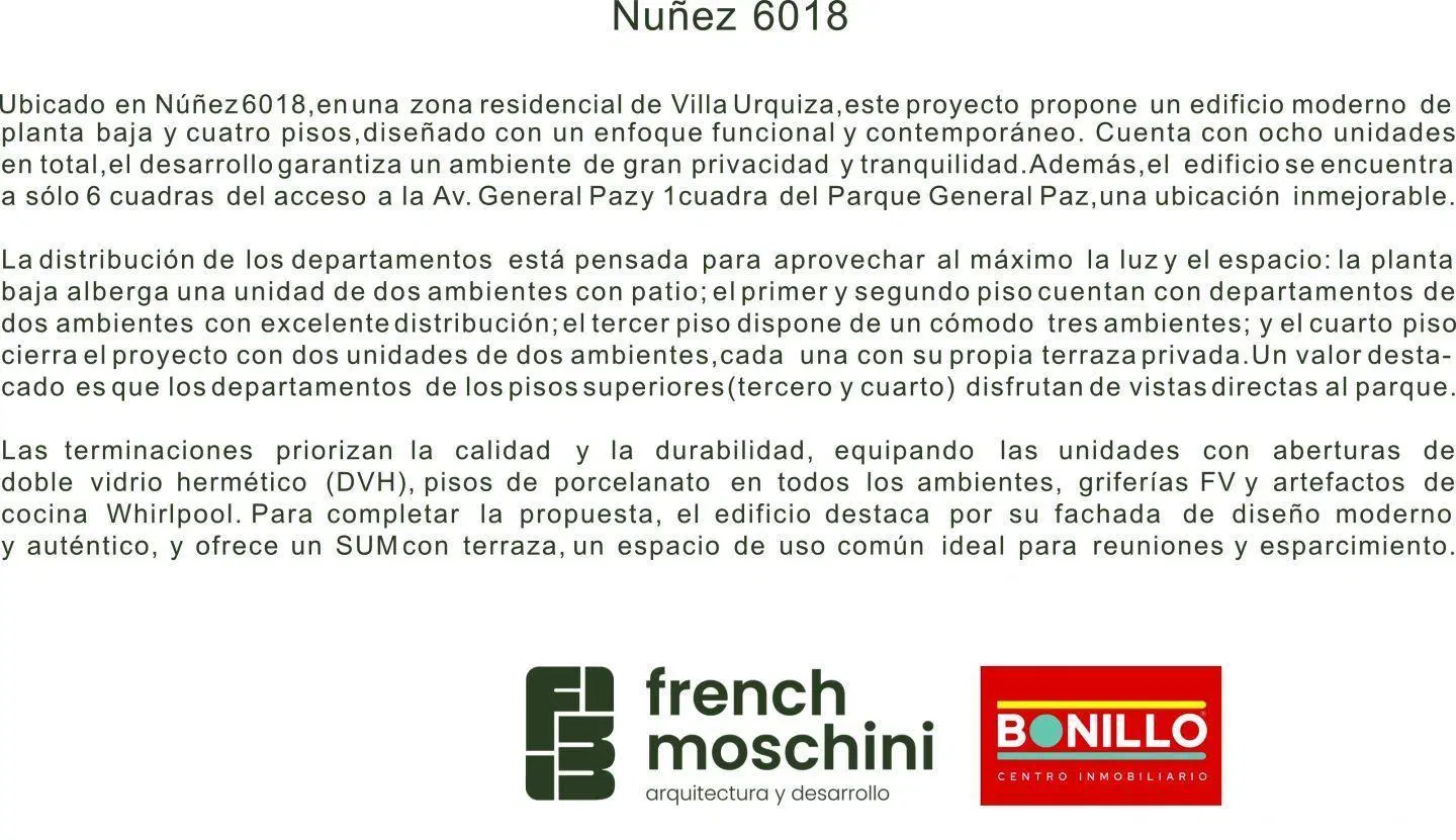 Departamento 3 ambientes venta Villa Urquiza 3