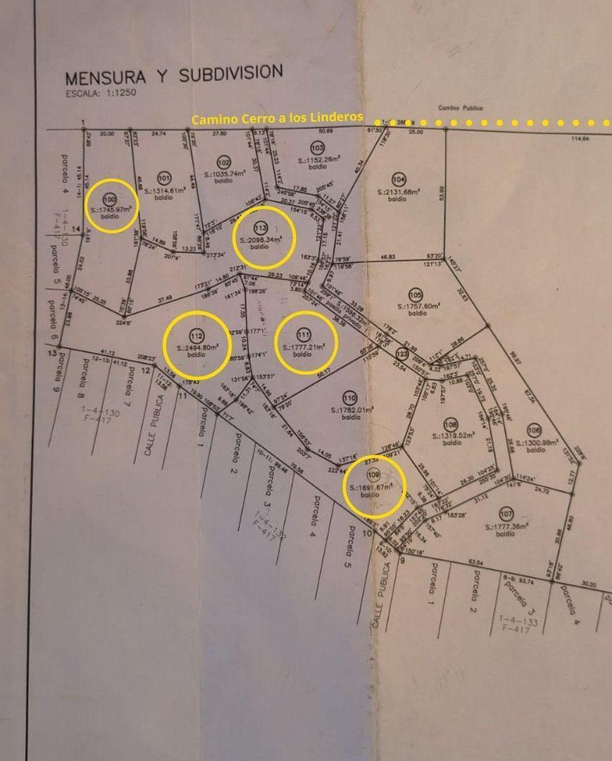 Foto de Venta de Terreno 1745m centro de Yacanto Córdoba, imagen 4