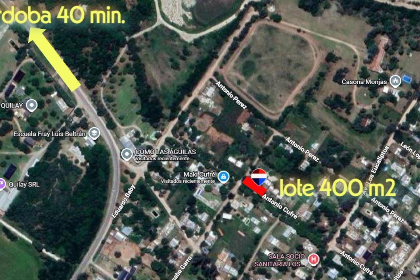 Foto de VENTA LOTE ESQUINA 400 M2 ANISACATE CÓRDOBA, imagen 3
