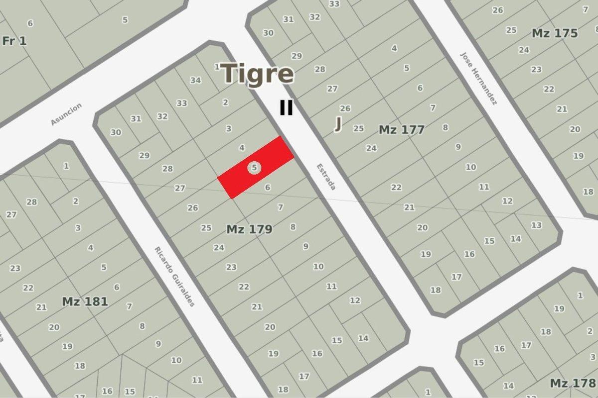 Venta Terreno 305 m Apto Crédito en Don Torcuato