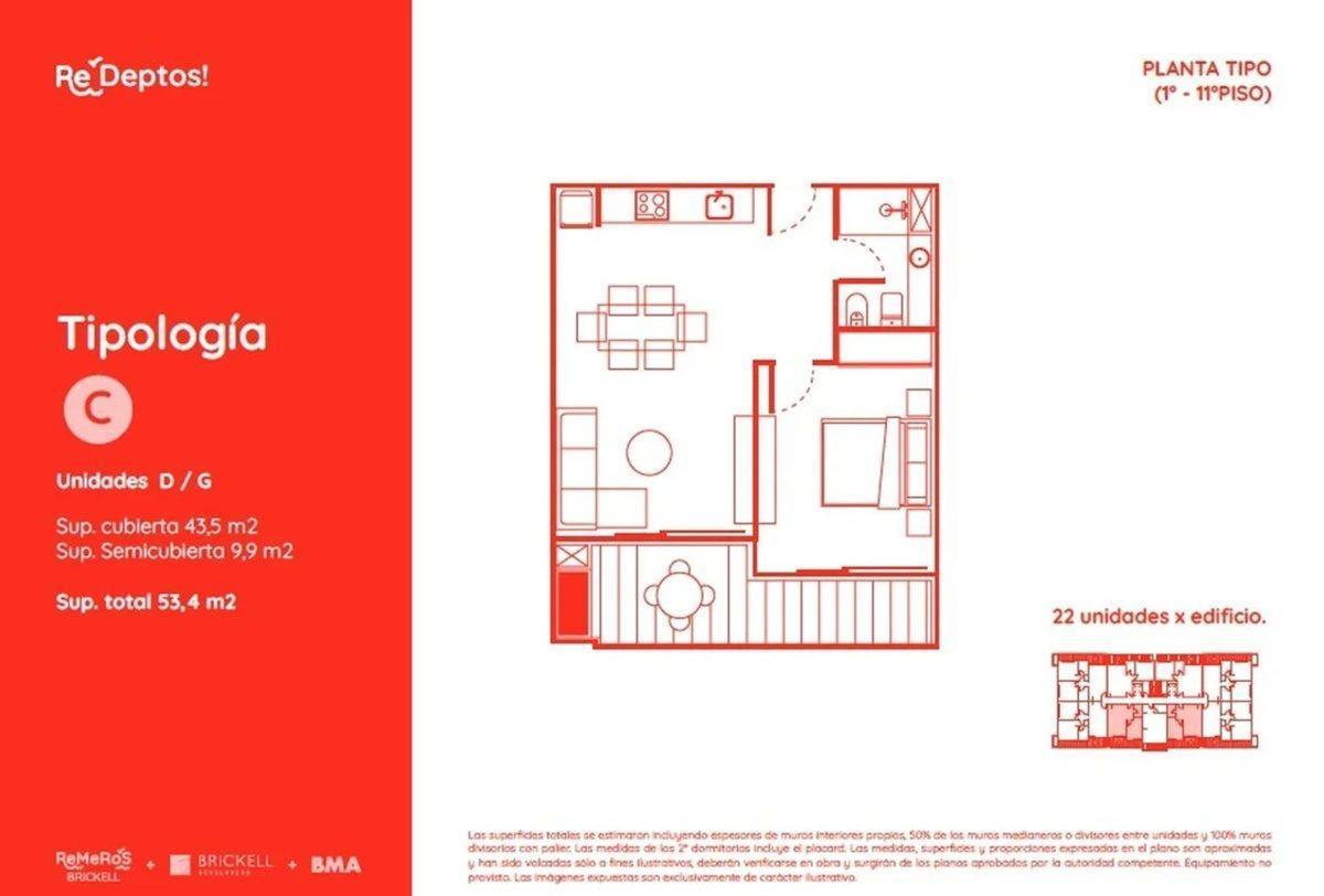 VENTA 2 AMB BALCON  TIGRE REMEROS BRICKELL CUOTAS