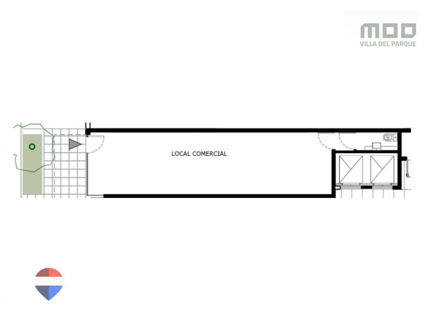 Foto de LOCAL 41 M² A ESTRENAR FRENTE DE PLAZA - VD.PARQUE, imagen 5
