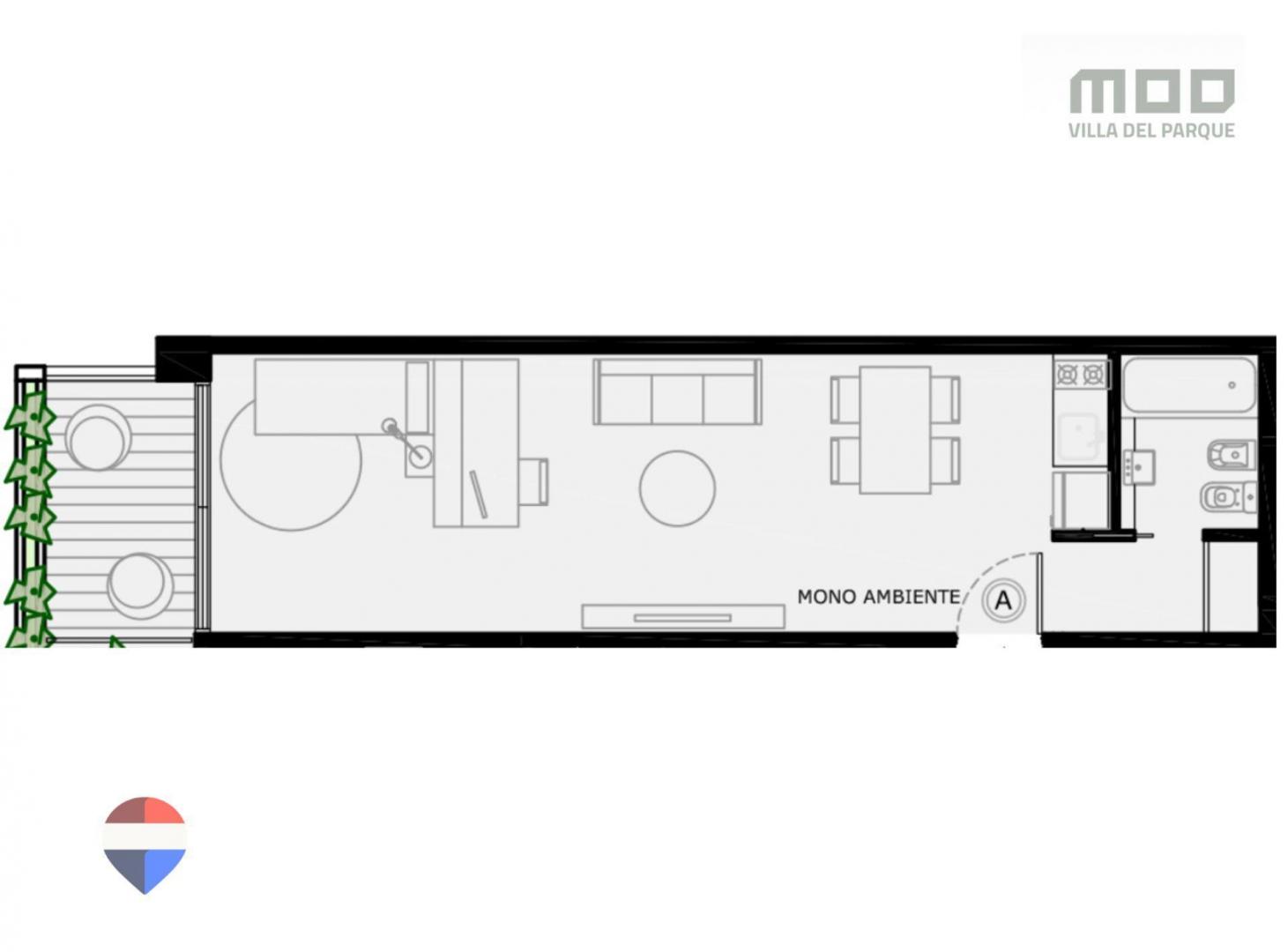 Foto de A ESTRENAR MON0 DE 41 M² C/BALCÓN - V. DEL PARQUE, imagen 5