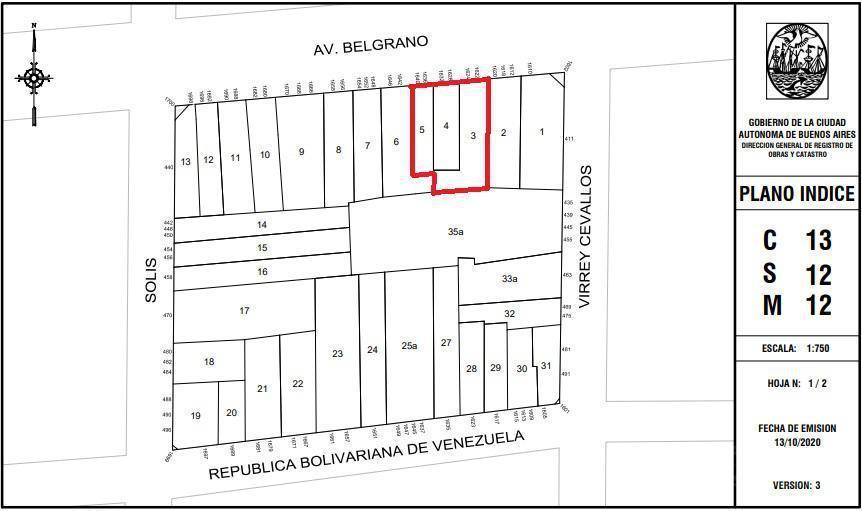 Terreno en Monserrat, triple frente
