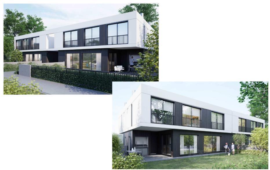 Townhouse de 3 dormitorios en venta en Condominio en Ayres Haus Benavidez