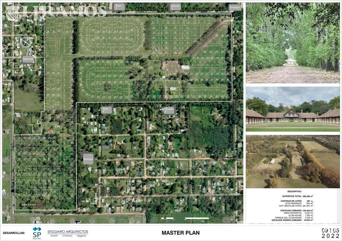 Almahue, nuevo barrio cerrado en Pilar Km 47,5. 40has parquizadas, amenities premium. 2