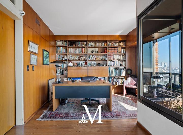 Exclusivo piso alto en F.Alcorta torre vista panorámica con balcón y 4 cocheras seguridad 24hs 5