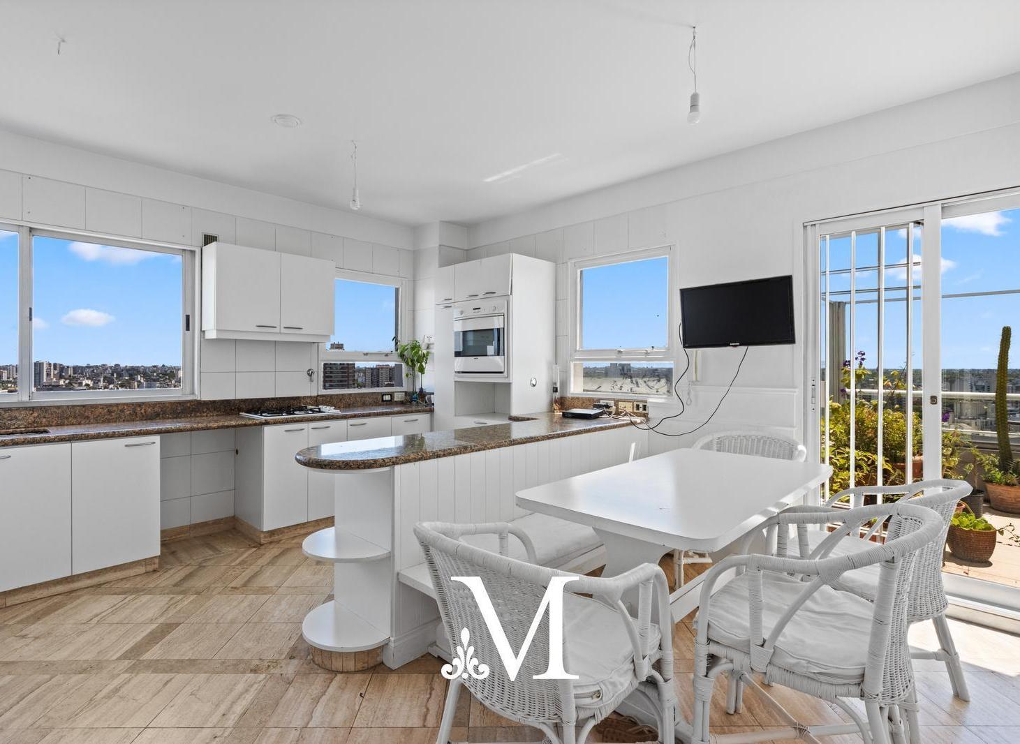 Penthouse con jardin en torre, vista al rio, 3 dorm, 3coch amenities, seg 24 hs