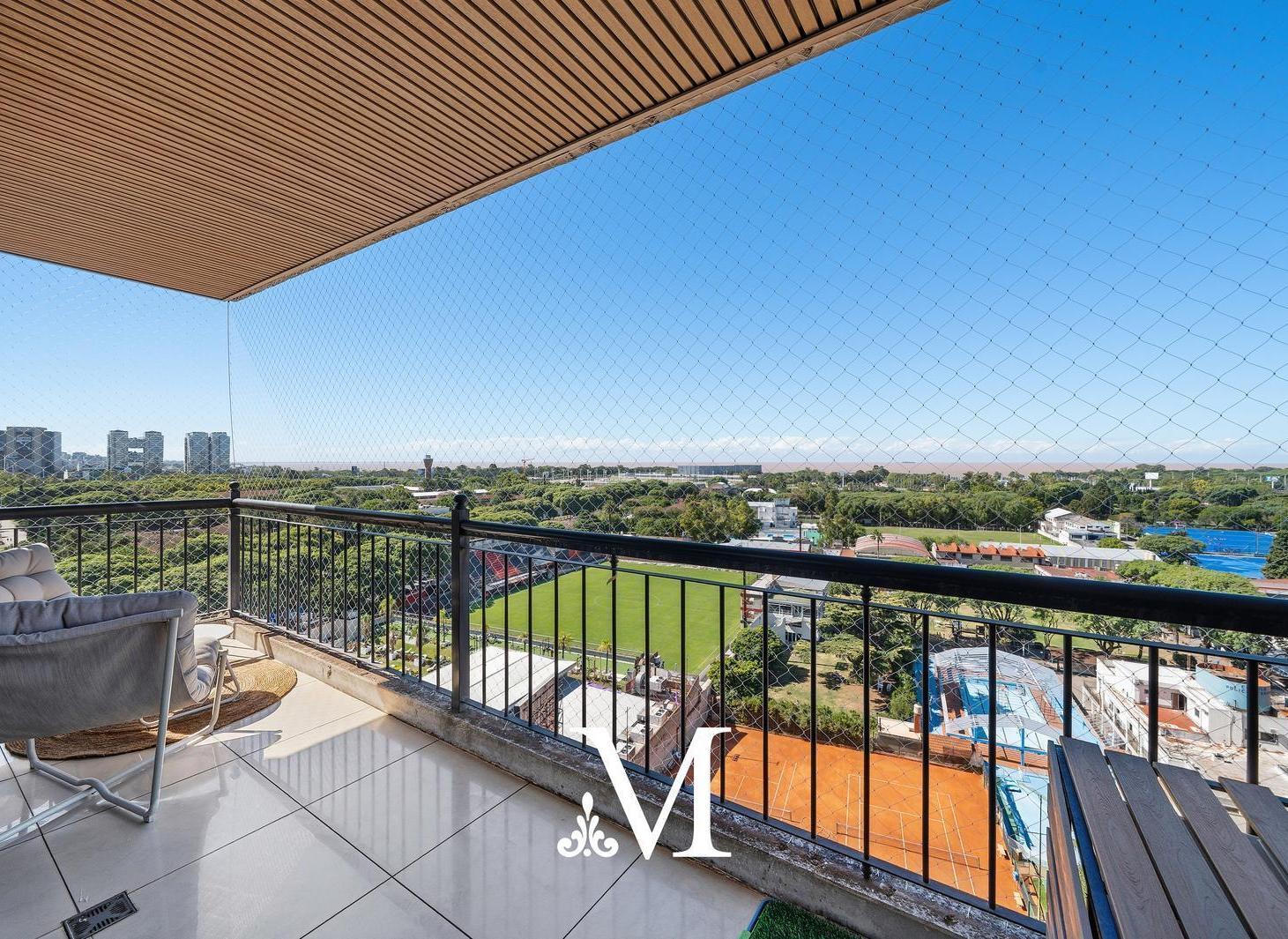Venta departamento 5 amb. Torre Brunetta piso alto vista al rio - 2 cocheras - amenities - seg.24 h