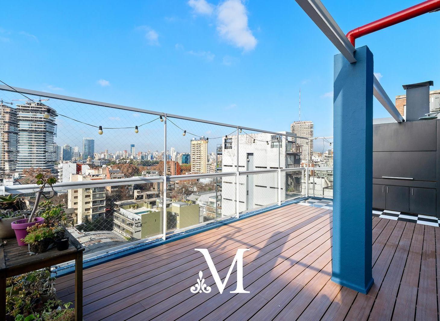 Triplex pura luz, vista abierta al polo - terraza y parrilla propias- 4 amb c/coch. Las Cañitas