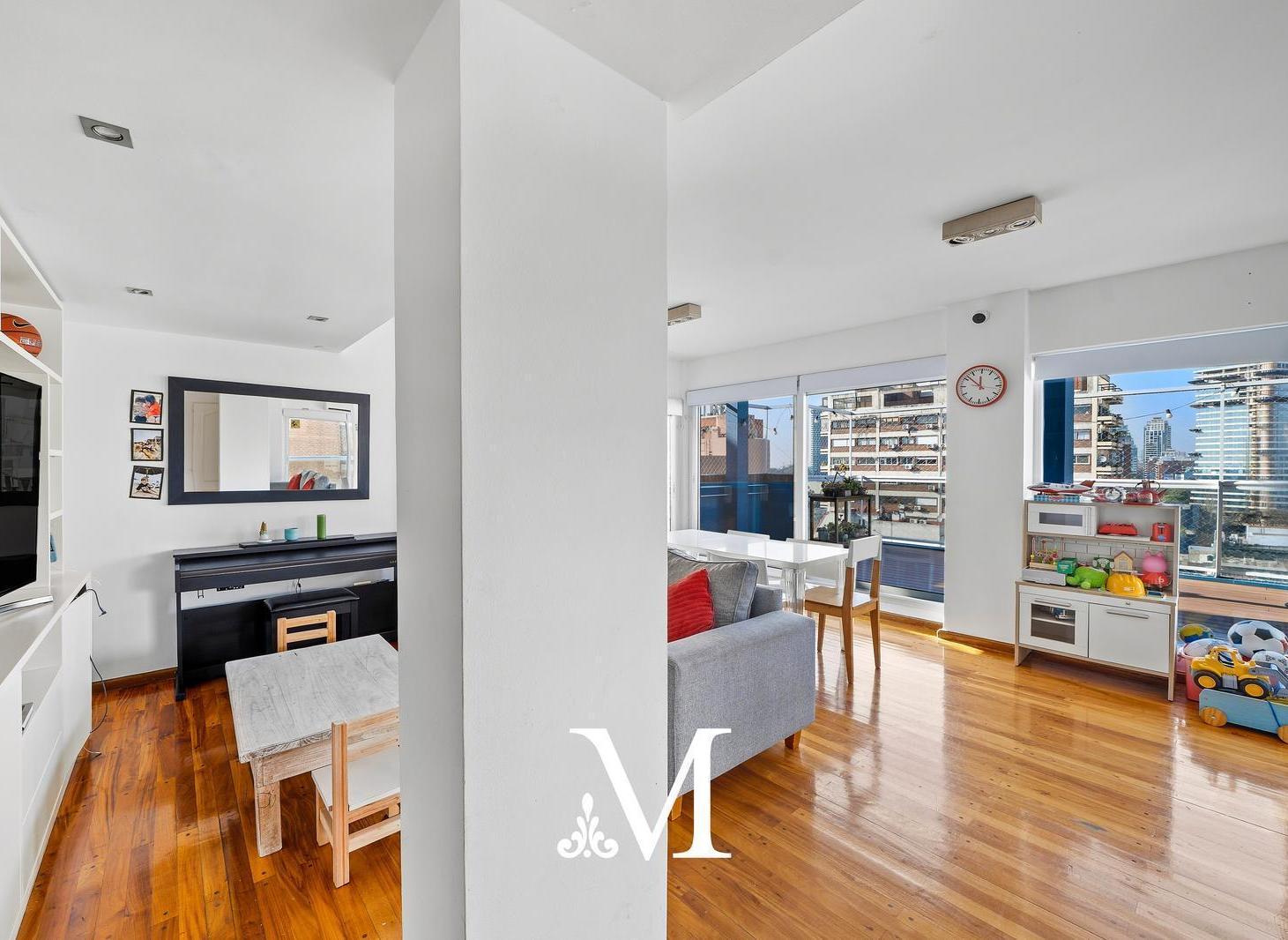 Triplex pura luz, vista abierta al polo - terraza y parrilla propias- 4 amb c/coch. Las Cañitas