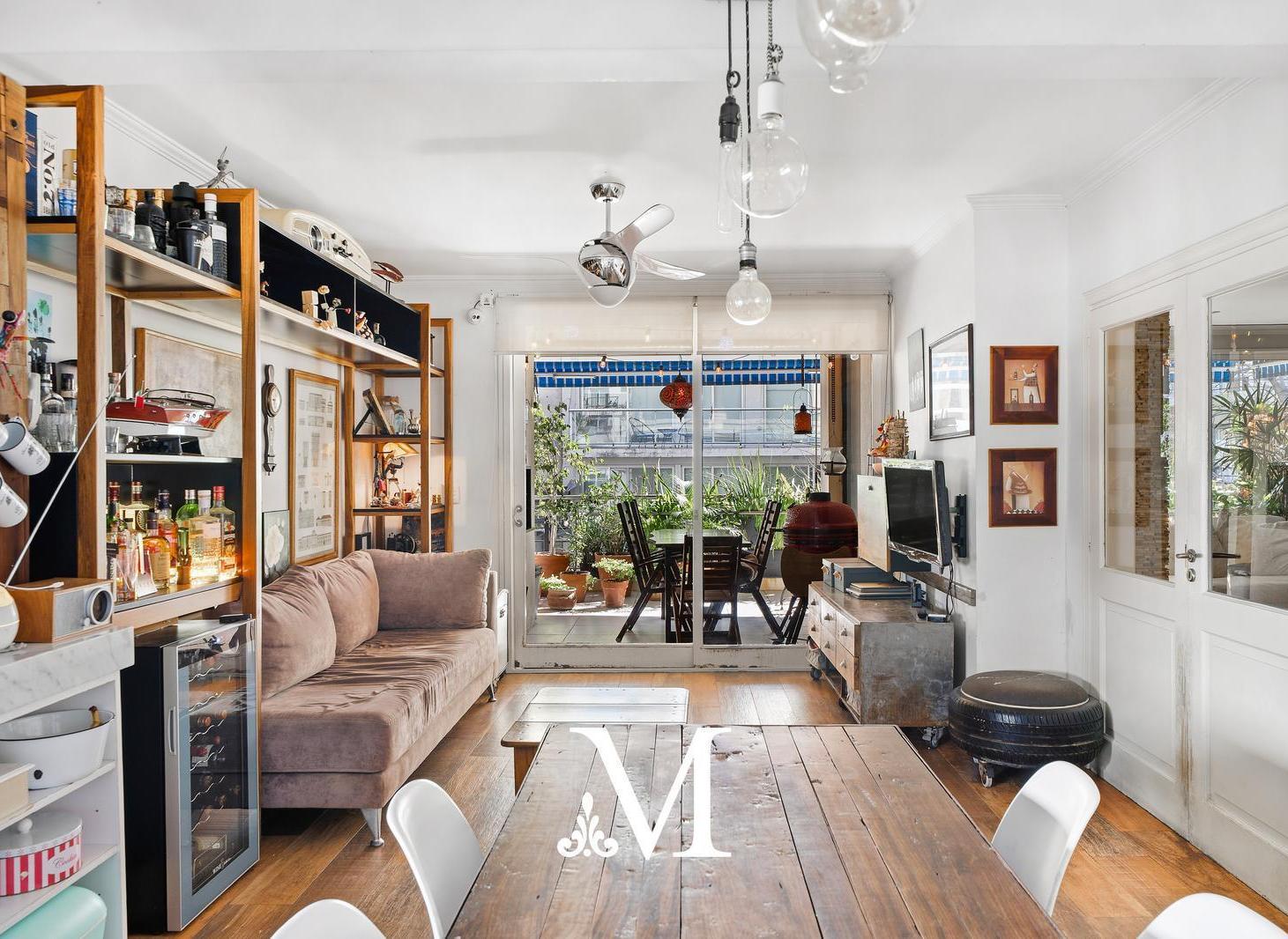 Piso en Palermo Cañitas, 3 dorm, terraza con parrilla, luminoso, 2 cocheras, baulera, amenities