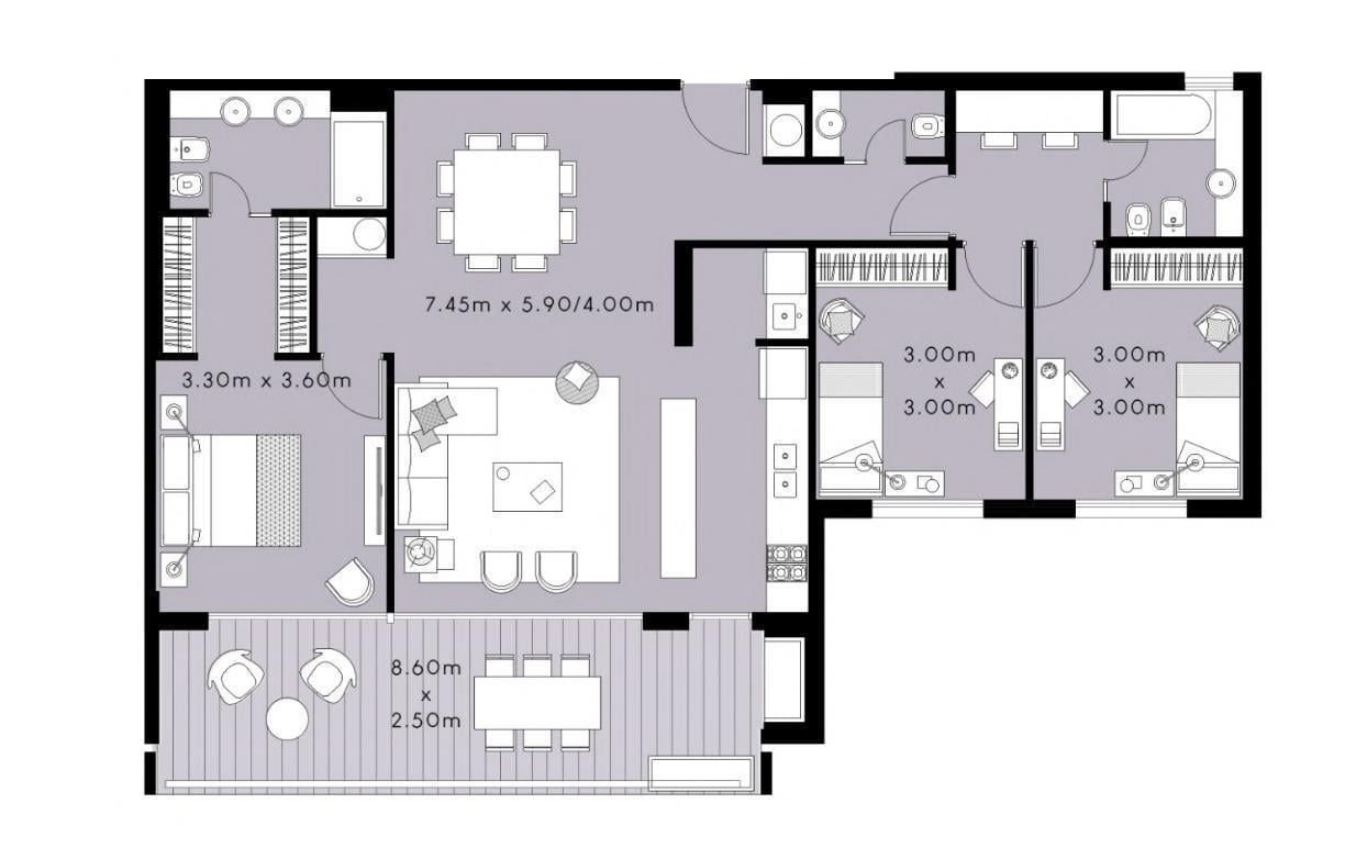 Foto de Quartier BAJO BELGRANO - Departamento 4 ambientes - 125 m2 - 2 cocheras, imagen 4