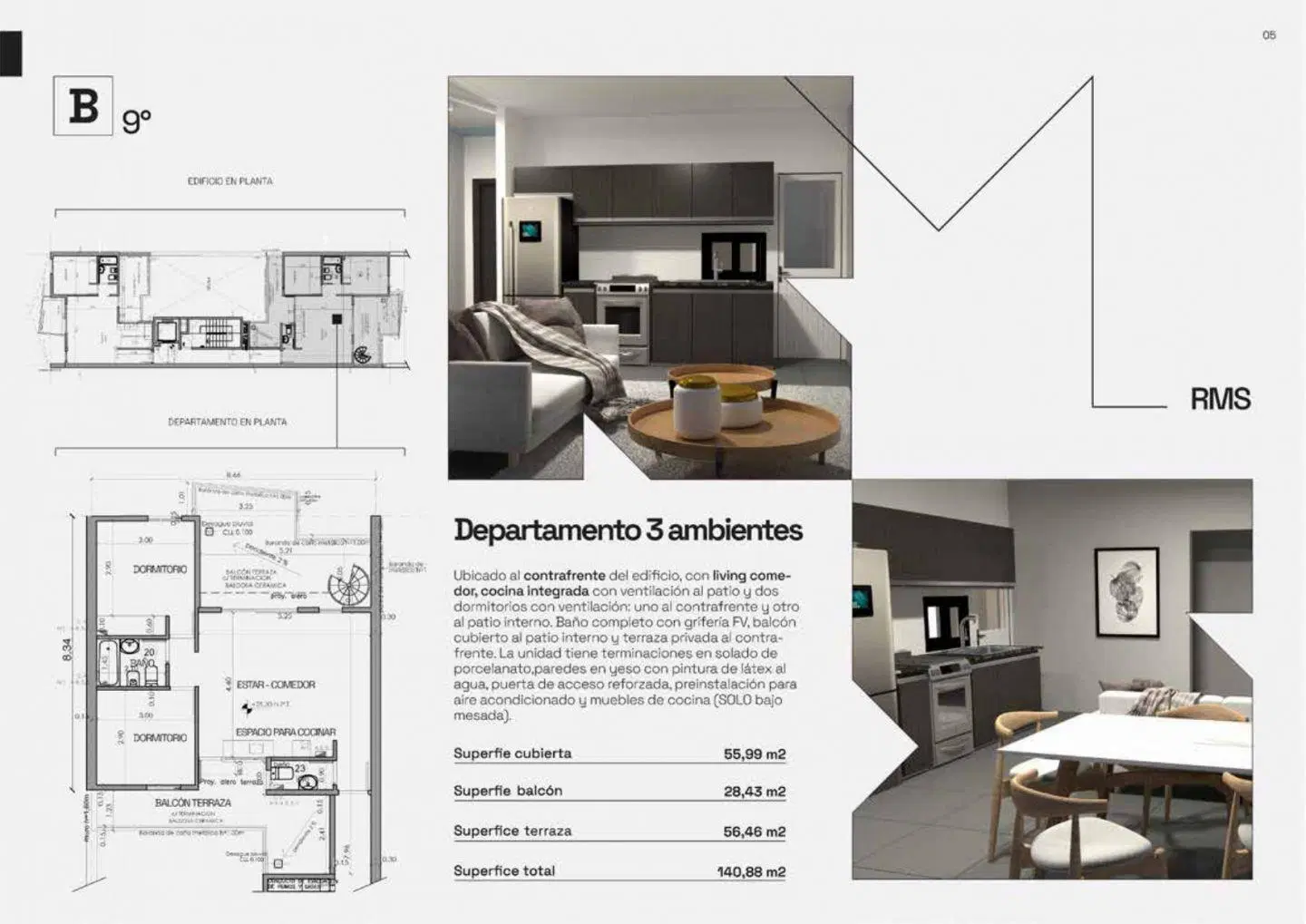 Departamento venta 3 ambientes Ciudadela 2
