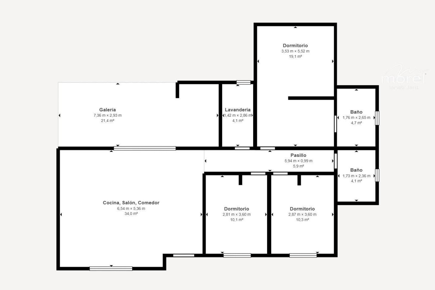 Casa Interno #0-100 - Pilar del Este - San Ramon - 105m2 #id 16349