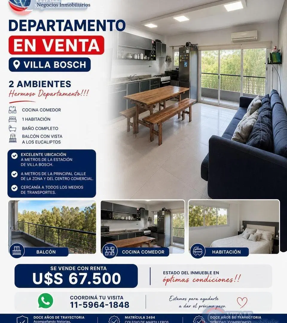 Departamento - Villa Bosch 4