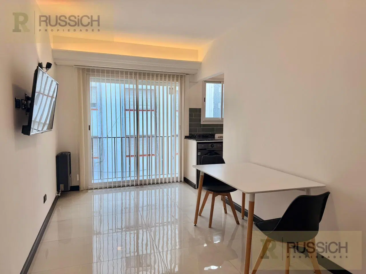Departamento en venta 1 ambiente al contrafrente con balcon frances 1