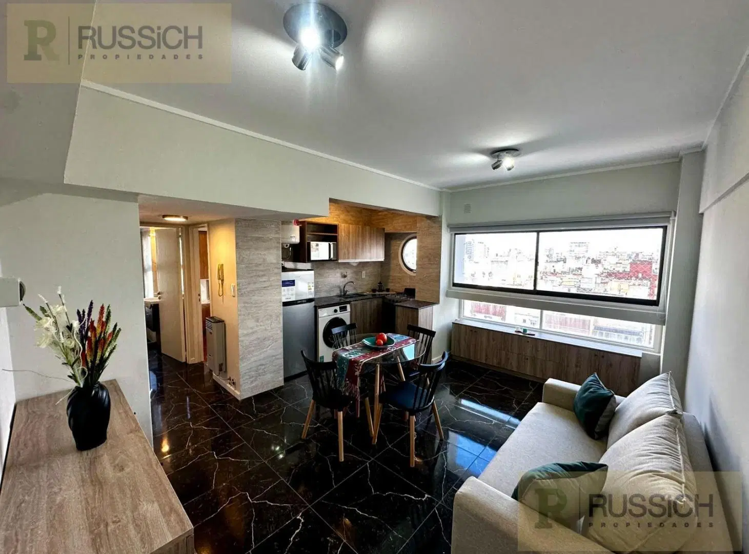 Departamento en venta 2 mbientes al contrafrente con cochera 3