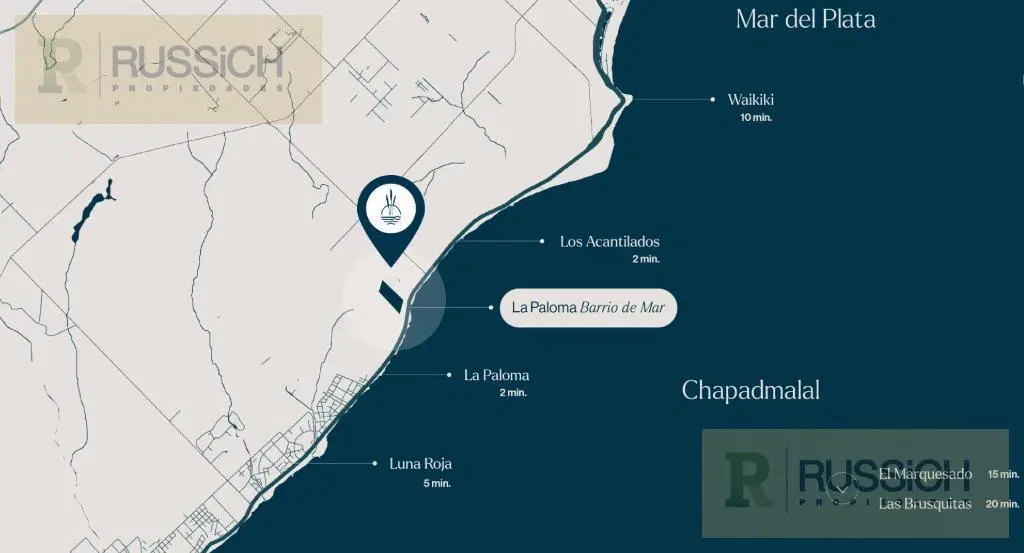 Terreno en venta – La Paloma Barrio  de Mar  Cerrado, en Chapadmalal 1