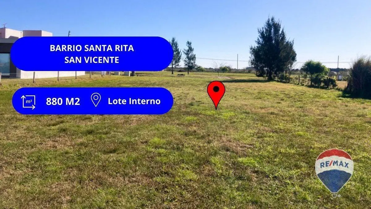 LOTE INTERNO VENTA BARRIO SANTA RITA FINANCIADO 2