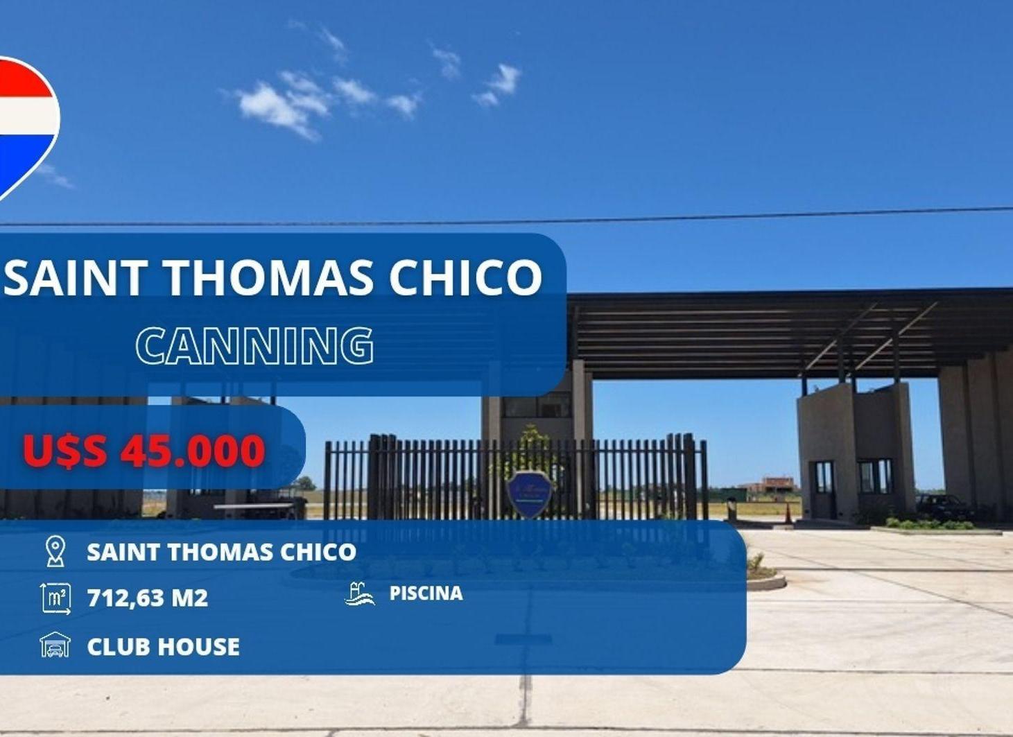 LOTE EN VENTA SAINT THOMAS CHICO CANNING