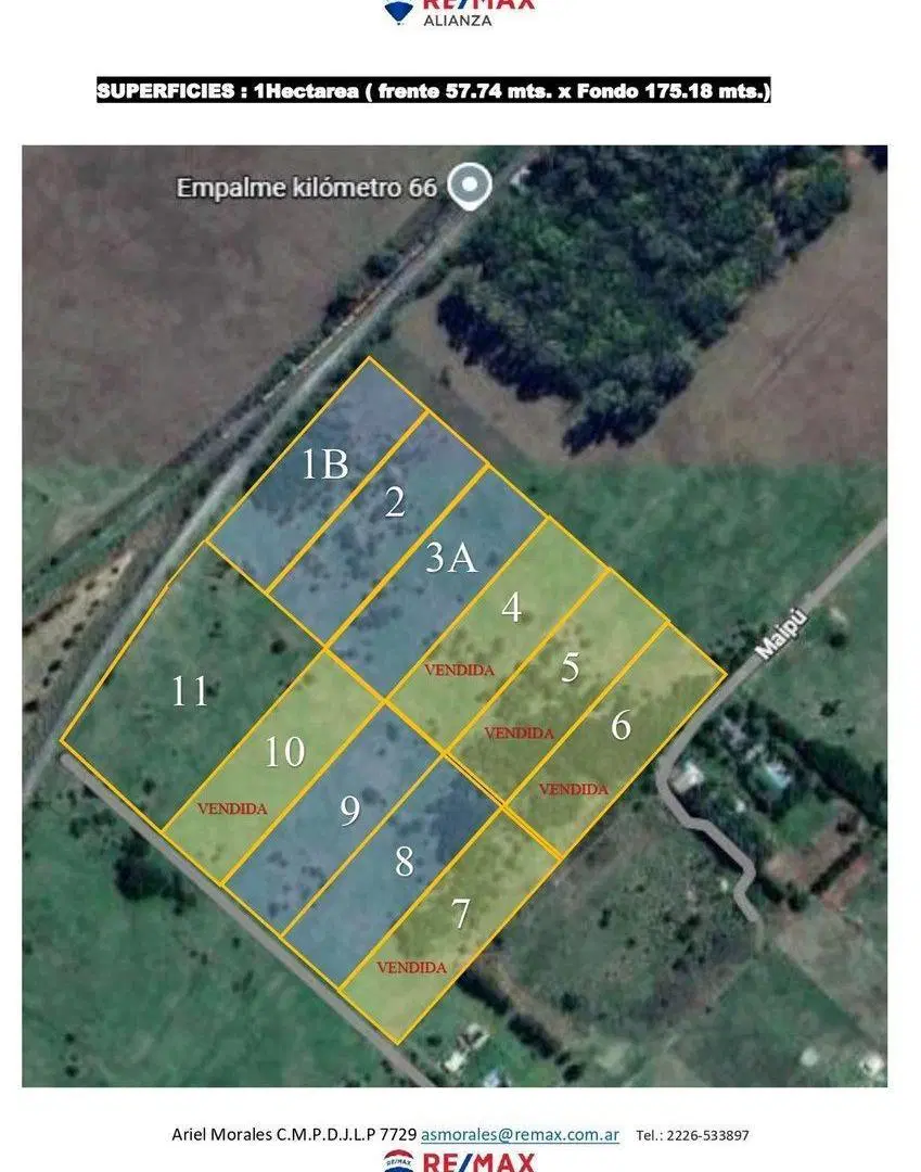 CHACRA DE 1 HECTAREA EN VENTA EN CAÑUELAS 4